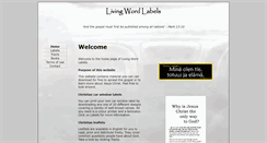 Desktop Screenshot of livingwordlabels.co.uk